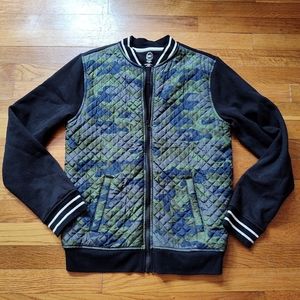 Boys Wonder Nation camo and black jacket size XXL 18